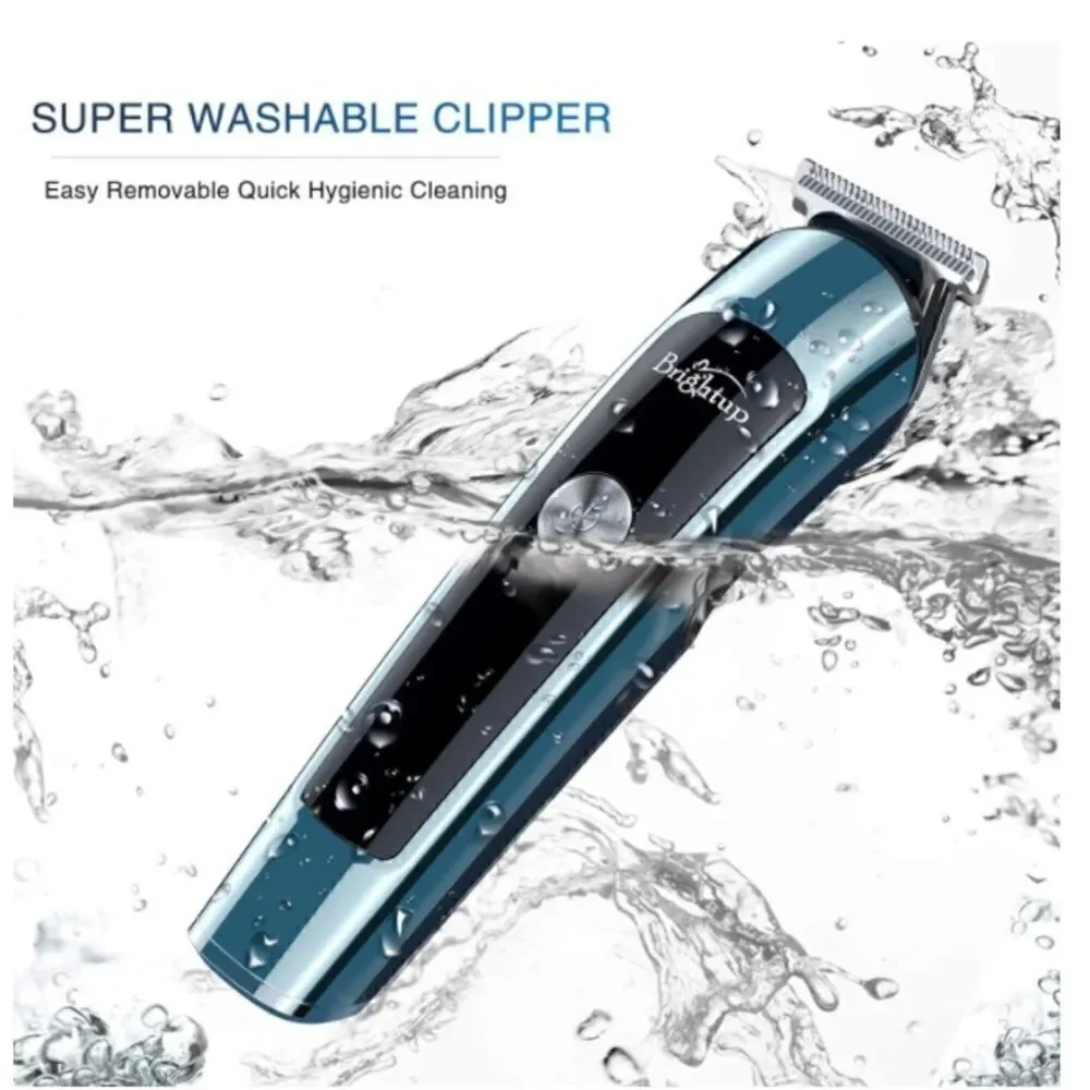 Brightup Beard Trimmer for Men, IPX7 Waterproof Mens Grooming Kit Cordless